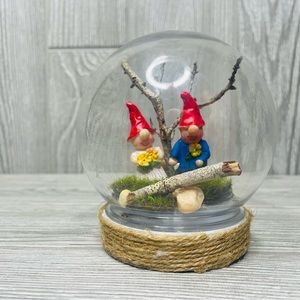 Adopt a fairy gnome Handmade terrariums fairy’s hanging decoration art whimsical